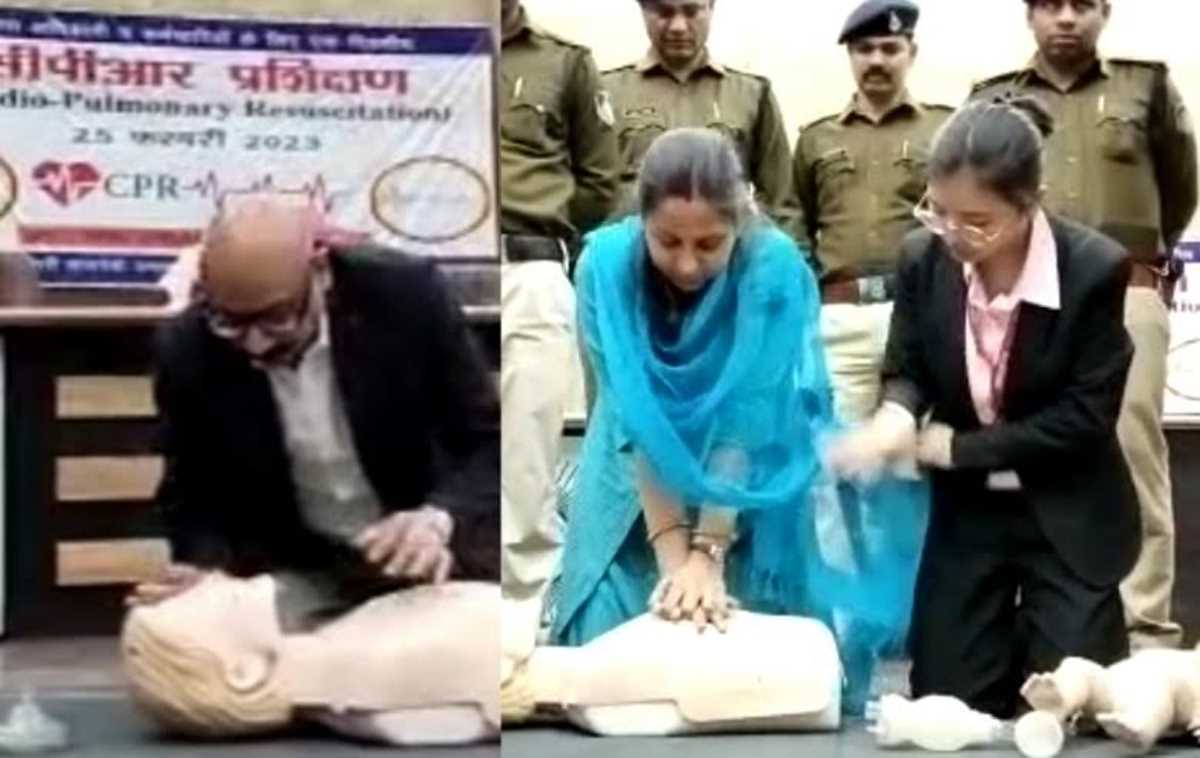 पुलिस अमले ने सीखी सीपीआर, हृदयाघात में जान बचाने में पुलिस करेगी मदद